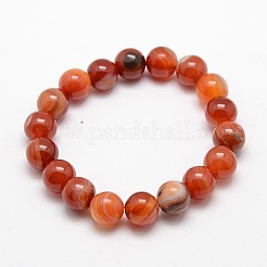 天然縞瑪瑙/バンド型メノウストレッチブレスレット  66x6mm&nbsp;BJEW-G428-6mm-06