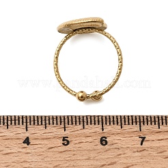 女性用コンク304ステンレススチールオープンフィンガーリング  ゴールドカラー  usサイズ6（16.5mm）&nbsp;RJEW-A091-16G