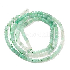天然エメラルドビーズ連売り  ロンデル  多面カット  グレードAA  3x2mm  穴：0.6mm  約175個/連  15.35''（39センチメートル）&nbsp;G-E608-C14