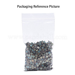 MIYUKIティラビーズ  日本製シードビーズ  2穴  （TL4506)透明な海の泡ピカソ  5x5x1.9mm  穴：0.8mm  約5900個/500g&nbsp;SEED-MY05-TL4506