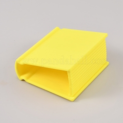 プラスチック製の本型のブックマークホルダー  きいろ  80x44.5x85mm&nbsp;AJEW-WH0709-482A