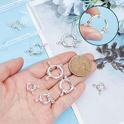 8個 4スタイル 304ステンレススチール スプリングリング留め金  リング  ミックスカラー  10~18x2.5~4.5mm  穴：2.5mm  2個/スタイル&nbsp;STAS-PH0007-52A