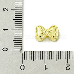 合金ビーズ  蝶結び  ゴールドカラー  7x10.5x3.5mm  穴：1.6mm&nbsp;FIND-Z045-18G