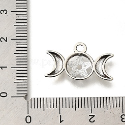チベット風合金チャーム  カドミウムフリー＆鉛フリー  三女神五芒星  アンティークシルバー  13x22x2mm  穴：2mm  約769個/500g&nbsp;FIND-G078-16AS