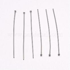 変色しにくい304ステンレススチール製フラットヘッドピン  ステンレス鋼色  30x0.6~0.7mm  21ゲージ  21~22ゲージ  ヘッド：1.2~1.5mm&nbsp;STAS-H358-07B