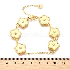女性用304ステンレススチールリンクブレスレット  ゴールドカラー  7-1/8インチ（18.1cm）&nbsp;BJEW-P354-03A-G