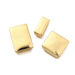 真鍮製連バー  長方形  ラックめっき  長持ちメッキ  鉛フリー＆カドミウムフリー  18KGP本金メッキ  16.5x12x4.5mm  穴：1.4mm&nbsp;KK-B136-01C-G