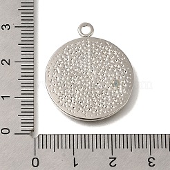 真鍮製エナメルペンダント  時計の魅力  プラチナ  27.5x23.5x2mm  穴：2.5mm&nbsp;FIND-C065-28P