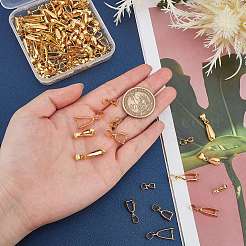 120スタイルの真鍮製アイスピックピンチベイル3個。  ゴールドカラー  9~20x6~9x3~9mm  穴：3.5~4x4~6mm  40個/スタイル&nbsp;KK-SC0002-60