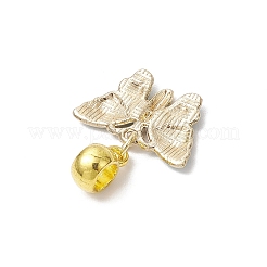 合金エナメル蝶ヨーロッパダングルチャーム  大穴ペンダント  ゴールドカラー  ラックめっき  ミックスカラー  25mm  穴：4.5mm&nbsp;PALLOY-JF03877
