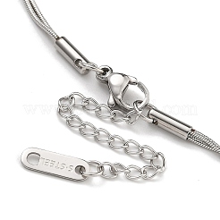 201ステンレススチールマルチ連チェーンブレスレット  ステンレス鋼色  7-1/8インチ（18cm）&nbsp;LS-BJEW-H618-20P