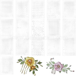 32個 16スタイル 紙製古代ヘアピン DIYツール素材  混合図形  295x210x0.5mm  2個/スタイル&nbsp;DIY-PH0023-46