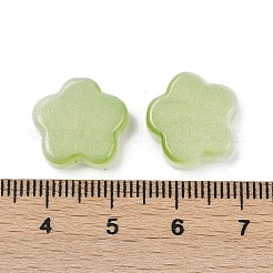 透明ガラスビーズ  スター  焼き付け塗料  ダークカーキ  14x15x5mm  穴：1.2mm&nbsp;DGLA-E004-03I