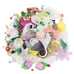 福袋  ミックススタイルのアクリルレジンチャームペンダント  プラスチックビーズ  ランダムな色&nbsp;DIY-LUCKYBAY-98