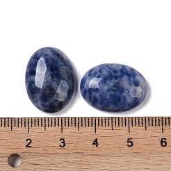 ナチュラルブルースポットジャスパーカボション  オーバル  20~20.8x15~15.5x5.8~6.5mm&nbsp;G-B080-01A-02