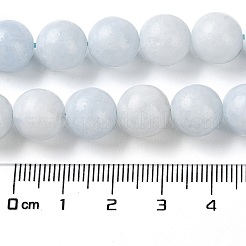天然の天青石/セレスティンビーズ連売り  ラウンド  10mm  穴：1.3mm  約36個/連  14.88''（37.8センチメートル）&nbsp;G-M414-A01-04