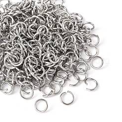 変色しにくい304ステンレススチール製オープン丸カン  ラウンド  ステンレス鋼色  20ゲージ  6x0.8mm  内径：4.4mm  約5000個/袋&nbsp;STAS-E011-6x0.8mm