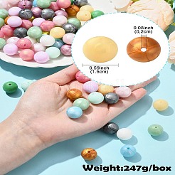 100個のシリコンビーズ  ラウンド  ミックスカラー  15mm  穴：2mm&nbsp;SIL-CJ0002-68