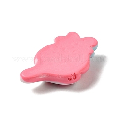 不透明な漫画の樹脂カボション  ジュエリー作りのための  苺  33x19.5x7mm&nbsp;CRES-D027-01I