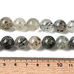 天然石ビーズ連売り  ラウンド  グリーン  12.5mm  穴：0.8~1mm  約32個/連  15.67''（39.8cm）〜15.75''（40cm）&nbsp;G-D359-B02-12mm
