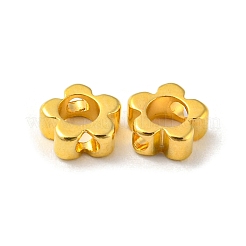 真鍮製のビーズフレーム  花  ゴールドカラー  6x2.5mm  穴：1.5mm&nbsp;PJ-TAC0001-29A-G
