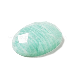 天然石のアマゾナイトカボション  多面カット  オーバル  18x13x6mm&nbsp;G-B032-B01-01