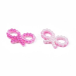 スプレーペイントABSプラスチックカボション  スター＆スクエア＆リング＆ハート＆蝶結び  キャメル  10~15x10~18.5x2~3mm&nbsp;KY-S169-01D