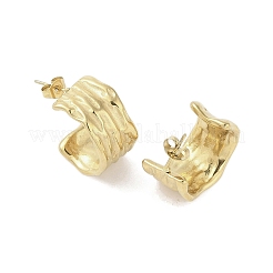女性用 316 サージカルステンレス スタッドピアス  18KGP本金メッキ  キャンディ  20.5x12mm&nbsp;LS-STAS-B063-01G-03