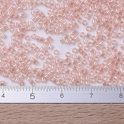 MIYUKIデリカビーズ小  シリンダー  日本製シードビーズ  15/0  （dbs0106)シェルピンク光沢  1.1x1.3mm  穴：0.7mm  約35000PCS /ボトル  10 G /ボトル&nbsp;SEED-JP0008-DBS0106