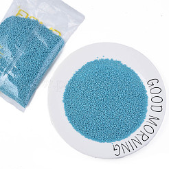 11/0 チェコ不透明ガラスシードビーズ  光沢のある  ラウンド  空色  2.2x1.5mm  穴：0.7mm  約500 G /袋&nbsp;SEED-N004-003B-16