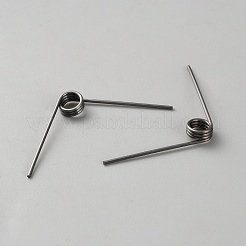 304ステンレス鋼ねじりバネ  ガンメタ色  57x26x5mm  穴：6.4mm&nbsp;FIND-WH0522-001D-B