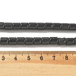 天然石オブシディアンビーズ連売り  コラム  コラム  6~6.5x6~6.5mm  穴：0.8mm  約60~61個/連  15.55インチ（39.5cm）&nbsp;G-L619-C04-6mm