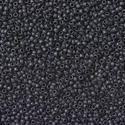 トーホー 15/0ラウンドビーズ  日本製シードビーズ  （49f）不透明なフロストジェット  1.5mm  穴：0.7mm  約15000個/50g&nbsp;SEED-XTR15-0049F
