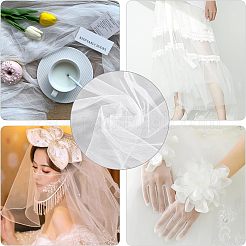チンロンチュール1枚  ダイヤモンドメッシュ  結婚披露宴の装飾用  ホワイト  200x160x0.015cm&nbsp;DIY-OC0009-21D