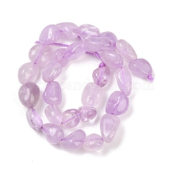 天然ラベンダーアメジストビーズ連売り  ナゲット  タンブルストーン  6~12x5~7x3.5~4.5mm  穴：0.7~0.8mm  約21~24個/連  7.87''~8.39''（20~21.3センチメートル）&nbsp;G-K395-B09-01