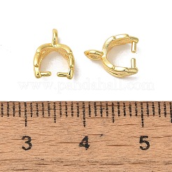 ラックメッキ真鍮製のアイスピックピンチベイル  長持ちメッキ  鉛フリー＆カドミウムフリー  葉  ゴールドカラー  9x4mm  穴：1.2mm  ピン：0.9mm&nbsp;KK-F873-18G