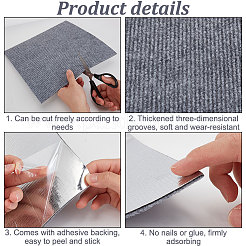 4個 2色 正方形 ポリエステル DIY クライミング キャット スクラッチャー  ミックスカラー  301x302x3mm  2個/カラー&nbsp;AJEW-BC0007-61