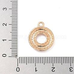 合金エナメルチャーム  ライトゴールド  カドミウムフリー＆鉛フリー  浮き輪チャーム  レッド  18x15x2mm  穴：1.8mm&nbsp;ENAM-A008-14KCG-03