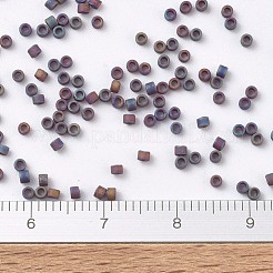MIYUKIデリカビーズ  シリンダー  日本製シードビーズ  11/0  （db0884)マット不透明ダークグレーab  1.3x1.6mm  穴：0.8mm  約20000個/袋  100 G /袋&nbsp;SEED-J020-DB0884
