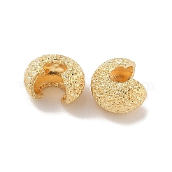 真鍮チップ  カドミウムフリー＆ニッケルフリー＆鉛フリー  フラットラウンド  18KGP本金メッキ  5.5x4.5x3.5mm&nbsp;KK-H503-10G