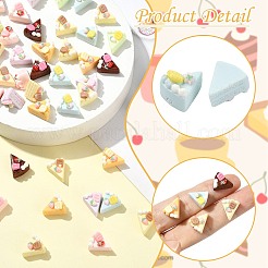 樹脂食品シミュレーション  ドールハウスのキッチン遊びの装飾用  ミックスカラー  13x11.5x10mm&nbsp;AJEW-CJC0020-005-1