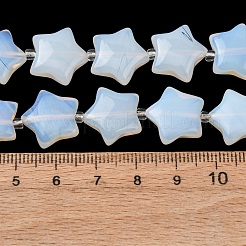 オパールビーズ連売り  スター  シードビーズで  15~15.5x16~16.5x6.5~7mm  穴：1.4mm  約25個/連  15.75''~16.14''（40~41センチメートル）&nbsp;G-K359-E19