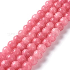 染色された天然白翡翠模造ビーズ連売り  ラウンド  ミックスカラー  8mm  穴：1mm  約48個/連  15.16インチ（38.5cm）&nbsp;G-I299-F-8mm