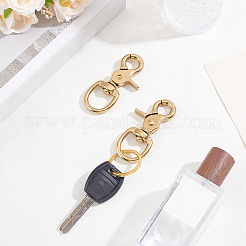 真鍮製スイベルクラスプ2個  ゴールドカラー  71.5x35x10mm  穴：18x20.5mm&nbsp;FIND-PH0038-47
