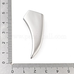 変色しない304ステンレススチールペンダント  ホーンチャーム  ステンレス鋼色  46.5x19.5x7.5mm  穴：4mm&nbsp;STAS-I205-18P