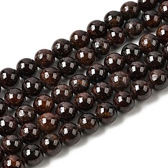 ガーネットラウンドビーズ連売り  6mm  穴：1mm  約62個/連  15.3インチ&nbsp;G-O081-01-6mm