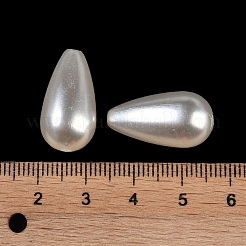 ABSプラスチック模造貝パールビーズ  ティアドロップ  貝殻色  22x12x12mm  穴：1.5mm&nbsp;X-KY-S171-18H
