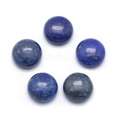 天然石ラピスラズリカボション  半円  染め  10x4~5mm&nbsp;G-P393-R11-10mm-1