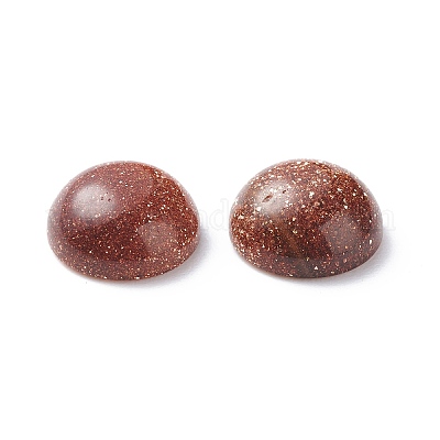 天然と合成の混合宝石用原石のカボション  半円/ドーム  10x4~5mm&nbsp;G-H1596-FR-10mm-M-1