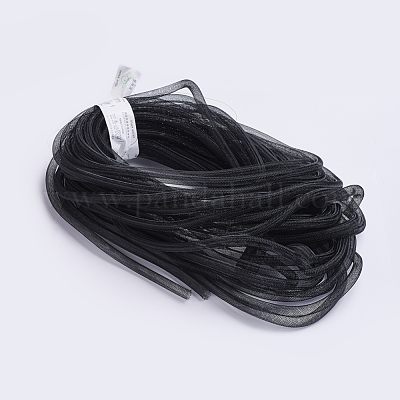 プラスチックネットスレッドコード  ブラック  4mm  50ヤード/バンドル（150フィート/バンドル）&nbsp;PNT-Q003-4mm-16-1